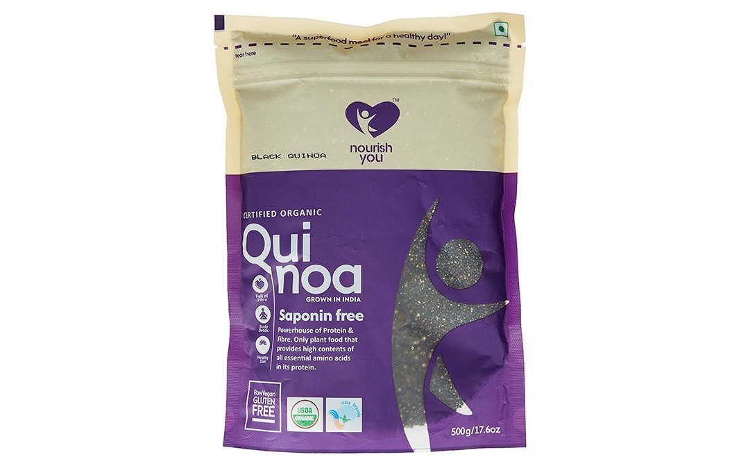 Nourish You Black Quinoa    Pack  500 grams